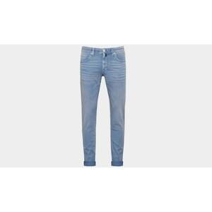 NEW TRAMAROSSA men's michelangelo stretch denim straight leg jeans in light blue